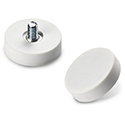 White round magnet with stud
