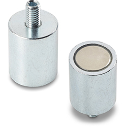 Cylindrical magnet with stud
