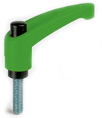 Adjustable handle in green