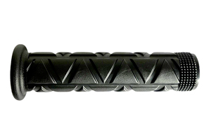 Flanged rubber hand grip