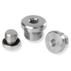 Cylindrical steel plugs with internal hex