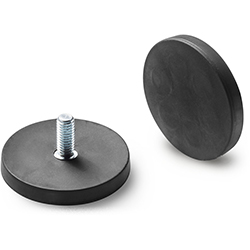 Round magnet with stud