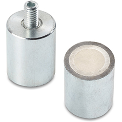 Cylindrical magnet with stud