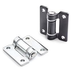 Punched steel hinge